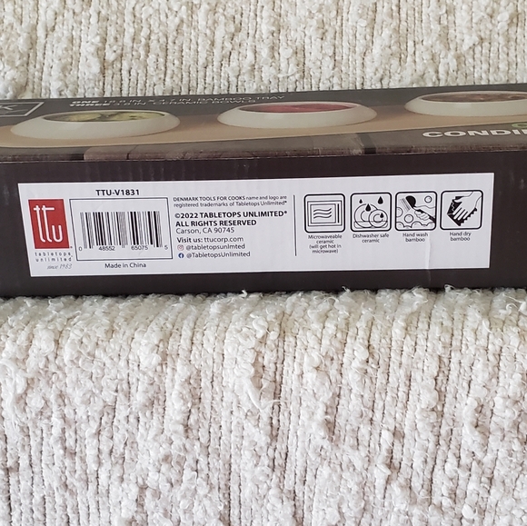 4 PIECE CONDIMENT SERVING SET - Picture 6 of 8